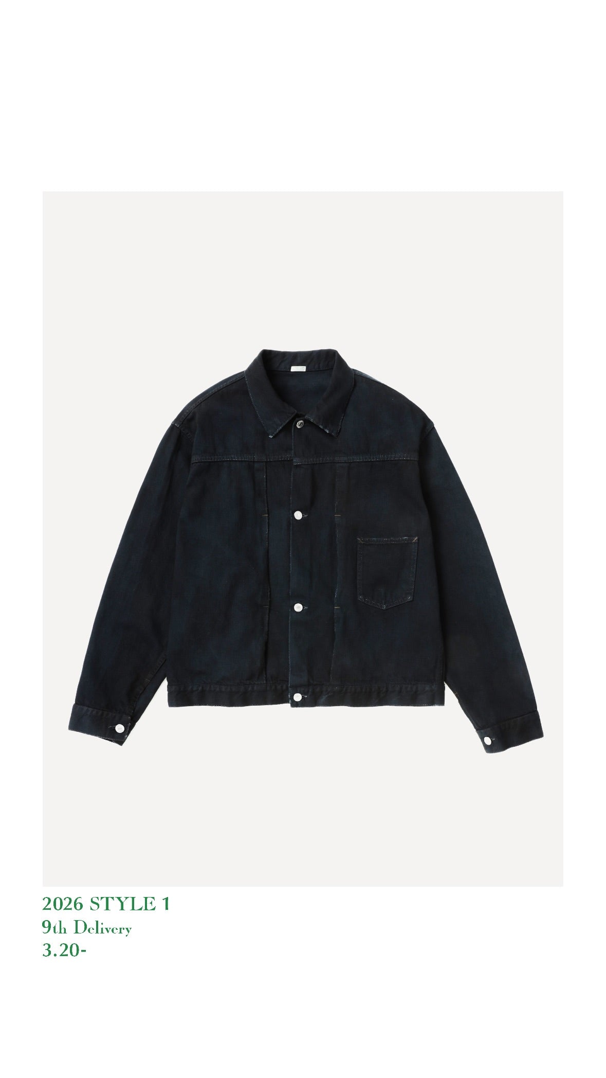A.PRESSE 26SS Vintage Denim Jacket